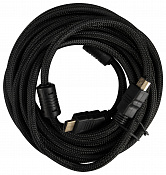 Кабель аудио-видео Buro HDMI (m)/HDMI (m) 5м. феррит.кольца Позолоченные контакты черный (HDMI-V1.4-