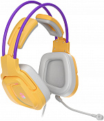 Наушники с микрофоном A4Tech Bloody G575 желтый/фиолетовый 2м мониторные USB оголовье (G575 /ROYAL V