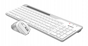 Клавиатура + мышь A4Tech Fstyler FB2535C клав:белый/серый мышь:белый/серый USB беспроводная Bluetoot