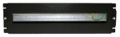 DIN-Рейка Hyperline BPB19-PS-3U-RAL9005 3U черный (упак.:1шт)