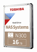 Жесткий диск Toshiba SATA-III 16Tb HDWG31GUZSVA NAS N300 (7200rpm) 512Mb 3.5" Bulk