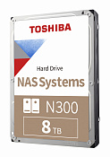 Жесткий диск Toshiba SATA-III 8Tb HDWG480UZSVA NAS N300 (7200rpm) 256Mb 3.5" Bulk